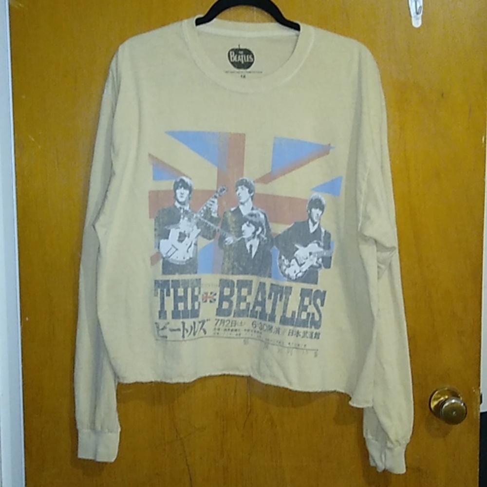 The Beatles distressed long sleeved tee